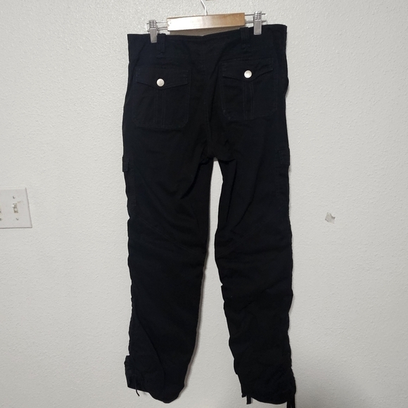 I Am Gia cargo style pants with roushing on sides size medium - Picture 5 of 12